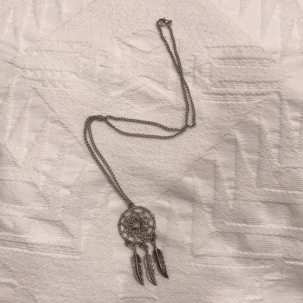 ⚡️Silver dream catcher necklace